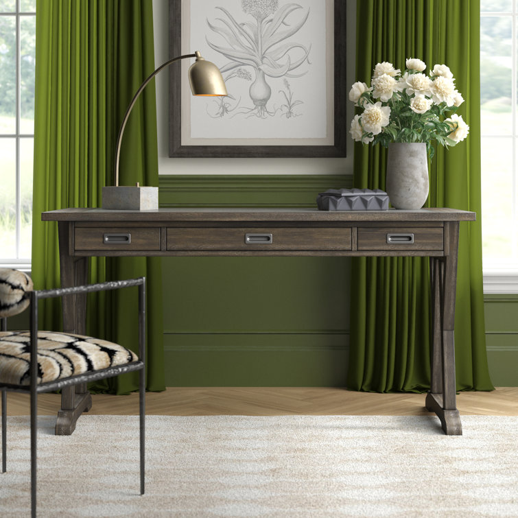 Laurel Foundry Modern Farmhouse Dorcaster Solid Wood Writing Desk Reviews Wayfair